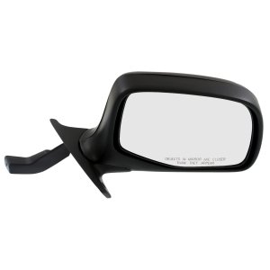 Right (Passenger) Side Mirror for Ford F-Series 1992-1997, Manual Adjust, Manual Folding, Non-Towing, Non-Heated, Chrome, Paddle Style, Replacement