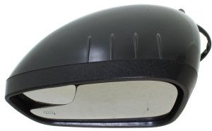 Power Mirror for 2011 Ford Fiesta, Left (Driver), Manual Folding, Heated, Paintable, with Blind Spot Glass and Signal Light, Hatchback/Sedan, Up to 1-12-2011, Replacement