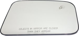 Mirror Glass for Lincoln MKX 2007, Ford Edge 2007-2008, Right (Passenger) Side, Heated, with Backing Plate, Replacement