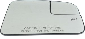 Mirror Glass Right (Passenger) for Lincoln MKX 2011 & Ford Edge 2009-2011, Heated, with Backing Plate, with Blind Spot Glass, without Blind Spot Info System, until 2-8-2011, Replacement