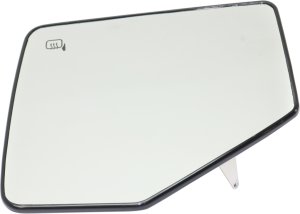 Heated Mirror Glass with Backing Plate for 2006-2010 Ford Explorer/Mountaineer, Left (Driver) Side, Replacement