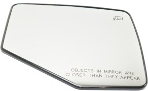 Heated Mirror Glass with Backing Plate for 2006-2010 Ford Explorer/Mercury Mountaineer, Right (Passenger) Side, Replacement