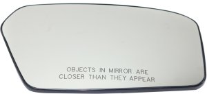 Mirror Glass for Ford Fusion 2006-2010, Right (Passenger) Side, Non-Heated, with Backing Plate, without Blind Spot Information System, Excludes Hybrid Model, Replacement