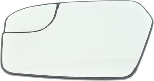 Mirror Glass for Ford Fusion 2011-2012 Left (Driver), Non-Heated, with Backing Plate, with Blind Spot Glass, without Blind Spot Information System, Excluding Hybrid Model, Replacement