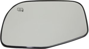 Heated Mirror Glass with Backing Plate for Ford Explorer Sport Trac (2001-2005), Explorer & Mercury Mountaineer (2002-2005), Left (Driver), Replacement