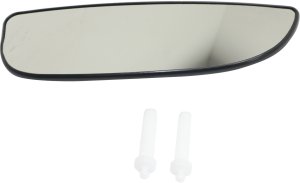 Mirror Glass for Ford F-250/350 Super Duty 1999-2007, Right (Passenger), Lower, Towing, Non-Heated, with Backing Plate, Replacement