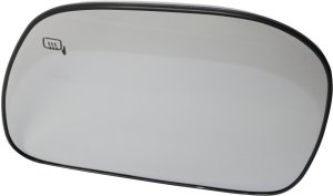 Mirror Glass for Ford Excursion 2000-2005, Left (Driver) Side, Non-Towing, Heated, without Signal Light, with Backing Plate, Replacement