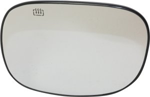 Mirror Glass for Ford Expedition 1997-2002, Left (Driver), Non-Towing, Heated, without Signal Light, with Backing Plate, Replacement