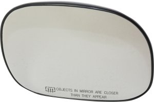 Mirror Glass for Ford Expedition 1997-2002, Right (Passenger) Side, Non-Towing, Heated, without Signal Light, with Backing Plate, Replacement