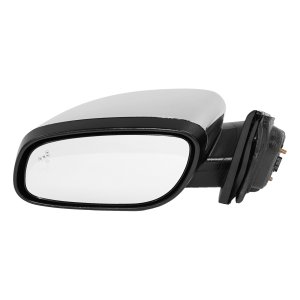 Power Mirror for Ford Taurus 2010-2019, Left (Driver), Manual Folding, Heated, Chrome Finish, with Blind Spot Detection, Memory Function, Puddle and Signal Light, for Limited/SHO Models, Replacement