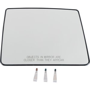 Mirror Glass for Ford F-150 2007-2014, Right (Passenger) Upper, Towing, Non-Heated, without Signal Light, Replacement