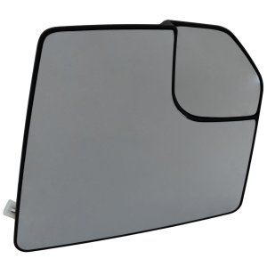 Mirror Glass for Ford F-150 (2015-2018) Left (Driver), Non-Towing, Heated, with Blind Spot Glass, without Memory and Auto-Dimming, Replacement
