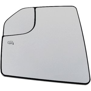 Mirror Glass Left (Driver) for Ford F-150 2018-2020, Non-Towing, Heated, with Blind Spot Glass, without Memory and Auto-Dimming, Replacement