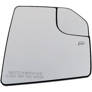 Mirror Glass for Ford F-150 2015-2020, Right (Passenger), Non-Towing, Heated, with Blind Spot Glass, without Memory and Auto-Dimming, Replacement