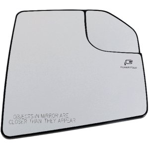 Mirror Glass for Ford F-150 (2015-2020), Right (Passenger), Non-Towing, Heated, with Blind Spot Glass and Memory, without Auto-Dimming, Crew/Extended Cab, Replacement