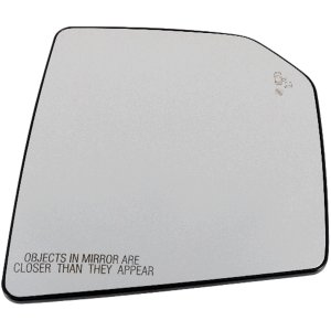 Mirror Glass for Ford F-150 (2015-2020), Right (Passenger) Side, Non-Towing, Heated, with Blind Spot Detection and Side Object Sensor, without Memory and Auto-Dimming, Crew/Extended Cab, Replacement