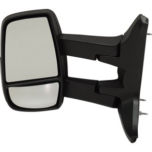 Towing Mirror for Ford Transit Van 2015-2019, Left (Driver), Manual Adjust & Fold, Non-Heated, Textured, w/ Long Arm, w/ Low Roof, Replacement