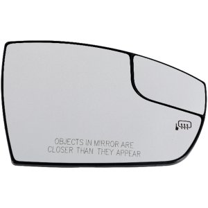 Heated Mirror Glass for Ford Escape 2013-2016, C-MAX 2013-2018, Right (Passenger), with Spotter Glass, without Auto-Dimming, Memory, Replacement
