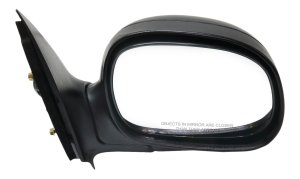 Power Mirror for Ford F-150 1998-2001, Right (Passenger), Manual Folding, Non-Heated, Paintable, Contour Style, Without Signal Light, Fits Regular/SuperCab, Replacement