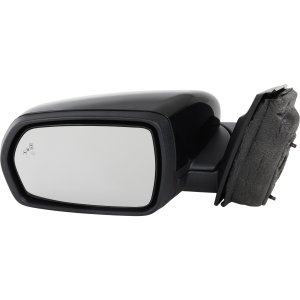 Power Mirror for EDGE 2018-2018, Left (Driver), Manual Folding, Heated, Paintable, with In-housing Signal Light, Puddle Light, Blind Spot Detection in Glass, without Memory, Auto-Dimming, Replacement