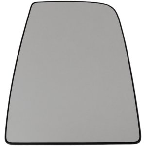 Mirror Glass for Ford Transit 150/250/350 (2015-2022), Right (Passenger), Upper, Non-Heated with Backing Plate, Without Signal Light, Blind Side Detection, All Cab Type, Replacement