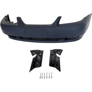 Front Bumper Cover for Ford Mustang 1999-2004, Primed (Ready to Paint), for Base Model, Replacement