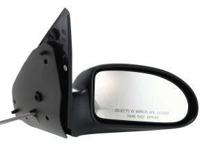 Manual Remote Right (Passenger) Mirror for Ford Focus 2000-2002, Non-Folding, Non-Heated, Textured, Up to 11-28-2001, Replacement