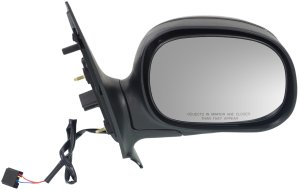 Power Mirror for Ford Expedition 1998-2002, Right (Passenger), Non-Towing, Manual Folding, Non-Heated, Paintable, Contour Style, without Auto Dimming, Blind Spot Detection, Memory, and Signal Light, Replacement