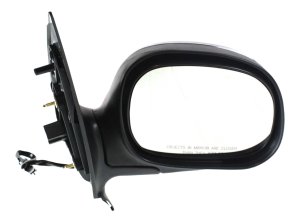 Power Mirror for Ford Expedition 1997-2002, Right (Passenger), Non-Towing, Manual Folding, Heated, Chrome, without Auto Dimming, Blind Spot Detection, Memory, Signal Light, Replacement