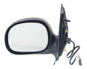 Power Mirror for Ford Expedition 1997-2002, Left (Driver) Side, Non-Towing, Manual Folding, Heated, Paintable, without Signal Light, Replacement