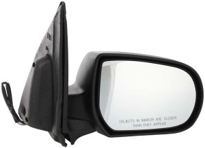 Power Mirror for Ford Escape 2001-2007, Mercury Mariner 2005-2007, Right (Passenger) Side, Manual Folding, Non-Heated, Textured Black, 2nd Design Replacement