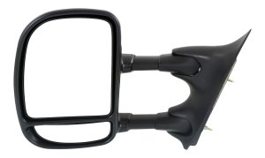 Towing Mirror for Ford F-Series Super Duty 1999-2007, Left (Driver Side), Manual Adjust & Folding, Non-Heated, Textured, Single-Swing Type, Replacement