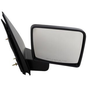 Manual Adjust Mirror for Ford F-150 2004-2008, Right (Passenger), Non-Towing, Manual Folding, Non-Heated, Textured, Paddle Style, w/o Auto Dimming, Blind Spot Detection, Memory, and Signal Light, New Body Style, Replacement