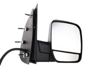 Power Mirror for Ford Econoline Van 2002-2008, Right (Passenger), Non-Towing, Manual Folding, Non-Heated, Textured Black, without Auto Dimming, Blind Spot Detection, Memory, and Signal Light, Replacement