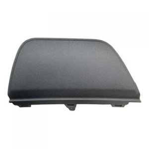Front Bumper Tow Hook Cover for Ford F-150 2021-2023, Left (Driver), Textured, without Tow Hooks, Replacement
