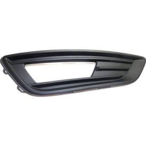 Front Bumper Fog Light Trim for 2015 - 2018 Ford Focus, Right (Passenger) Side, Replacement without Appearance Package, Frontier Lamp Bezel with Fog Lights,  F1EZ15266L