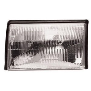 Left (Driver) Headlight Assembly for 1987 - 1993 Ford Mustang, Front Headlight Assembly Replacement Housing/Lens/Cover, Composite, E9ZZ13008B, Replacement