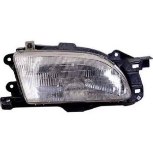 Left (Driver) Headlight Assembly for 1994 - 1995 Ford Aspire SE, Front Headlight Assembly Replacement Housing/Lens/Cover, Composite,  F4BZ13008D, Replacement
