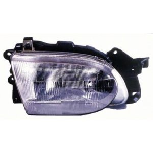 Right (Passenger) Headlight Assembly for 1997 Ford Aspire, Front Headlight Assembly Replacement Housing / Lens / Cover - Right (Passenger) Side, Composite,  F7BZ13008AB, Replacement