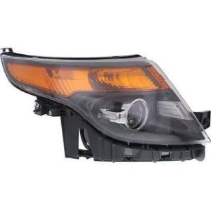 2013 - 2015 Ford Explorer Front Headlight Assembly Replacement Housing / Lens / Cover - Right (Passenger) Side - (Sport)