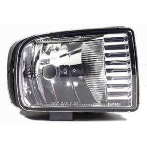 Right (Passenger) Fog Light Assembly for 2000 - 2002 Lincoln LS, Replacement Housing / Lens / Cover, Rectangular Design,  XW4Z15200CA, Replacement
