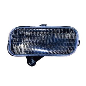 Left (Driver) Fog Light Lens/Housing for 1999 - 2000 Ford Expedition, Replacement Assembly Housing/Lens/Cover, Without Bracket, Factory Installed,  XL3Z15200DA