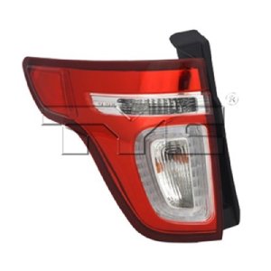 2011 - 2015 Ford Police Interceptor Utility Rear Tail Light Assembly Replacement / Lens / Cover - Left (Driver) Side