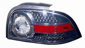 LED Tail Light Replacement Set for 1996 - 1998 Ford Mustang, Performance Styled with Carbon Fiber Painted Housing,  FO2811174, Replacement