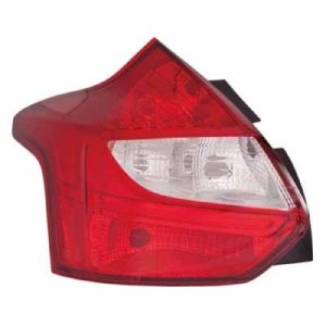 2012 - 2014 Ford Focus Rear Tail Light Assembly Replacement Housing / Lens / Cover - Left (Driver) Side - (Hatchback)
