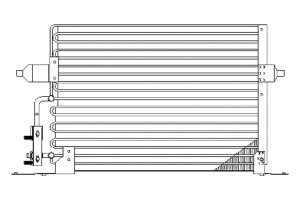 A/C Condenser for 1997 - 2002 Ford Contour,  XW2Z19712AA, A/C (Air Conditioning) Condenser, Replacement