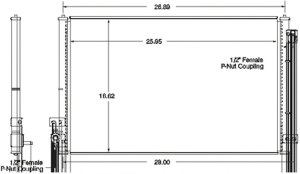 2000 - 2006 Ford Thunderbird A/C Condenser