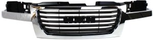 Chrome Shell/Black Insert Grille for GMC Canyon 2004-2012, Replacement