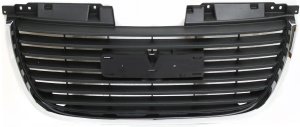 Textured Black Shell and Insert Grille for Yukon 2007-2014 with Chrome Frame, Excluding Hybrid/Denali Models, Replacement