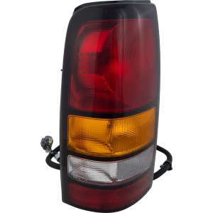 Tail Light Assembly for GMC Sierra 2004-2007, Left (Driver), Fleetside, Includes 2007 Classic, Replacement